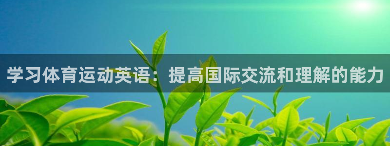 尊龙官方正版app娱乐代理怎么样：学习体育运动英语：